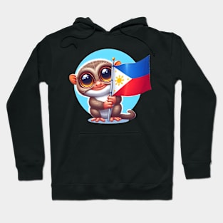 Tarsier with Philippine flag Hoodie